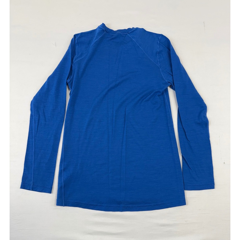 REI Co-op Kids Blue 100% Merino Wool Long Sleeve Base Layer Top Size M 10-12 - Picture 5 of 8